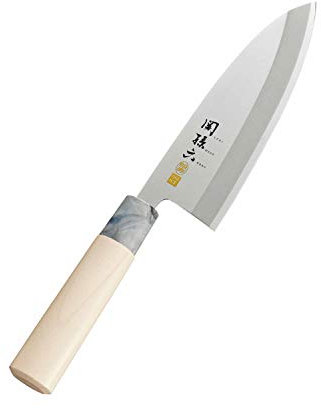 KAI Corporation AK5063 Deba Cuchillo Seki Magoroku Ginju, acero inoxidable, 165 mm, fabricado en Japón