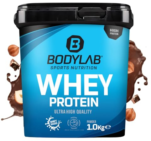 Bodylab24 Whey Protein Pulver, Haselnuss-Schokolade, 1kg