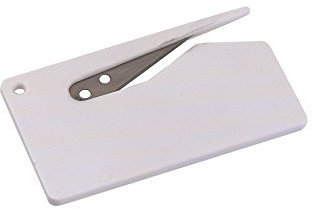 peha Brieföffner - Folienmesser mit geschützter Klinge, weiß