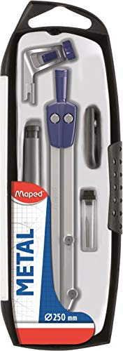 Maped - Estuche con compás y accesorios (5 piezas), 197513, 0, unica