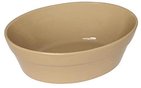 Olympia Stoneware Oval Mini Oven Bowls Set 145 x 104mm (6 Pack of 6) - Small Pie Dish, Serving Bowls C104