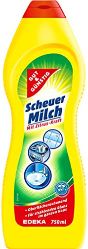Gut & Günstig Scheuer-Milch strahlender Glanz ohne Kratzer mit Lemon-Kraft 750ml