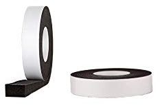 Ruban de compression 40/8 Anthracite En rouleau de 4,3 m, largeur 40 mm, extensible de 8 à 40 mm, ruban d’étanchéité, bande compressible