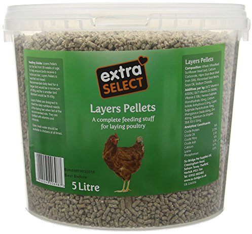 Extra Select Complete Layers Pellets Poultry Feed Tub, 5 Litre