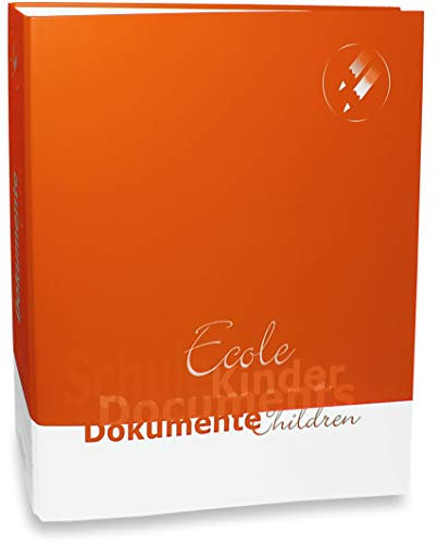 SAFE 4004 DIN A4 Ringbinder - Dokumenten Ordner Familie  Schule  - Für alle Unterlagen Berichte Rechnungen Zeugnisse Schulbescheinigungen Nachhilfe Test`s Klassenfahrten