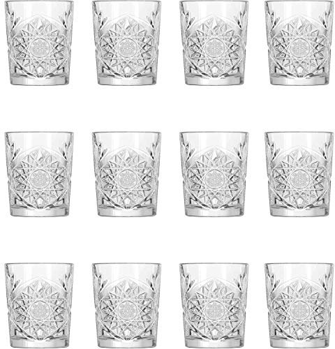 12 x Vasos de Whisky, Tumbler, Vidrio, 35 cl, 9 cm de diámetro, Altura: 120 mm