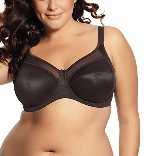 Goddess Women's 6090 Keira Underwired Banded Supportive Full Cup Bra, Brown (Chocolate), 38G (Manufacturer Size: 85I)