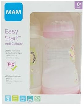 Biberon Easy Start/Anti-Colique - 260ml - Fille -Tétine Débit 2 X2