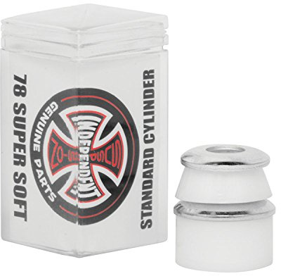 Independent Standardcylinder Cushions 78a White 2pr W Washers Skateboard Bushings