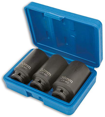 Laser 4146 navmutter sockel set 3 st bi-hex/slag