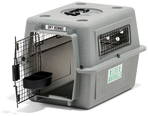 Beeztees Skykennel 1 IATA Caisse de Transport pour Chien de 7 kg Gris