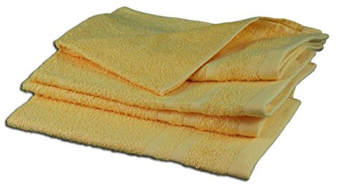 Gözze - Gästetuch 4er-Set, Weich und Saugfähig, 100% Baumwolle, 30 x 50 cm - Gold