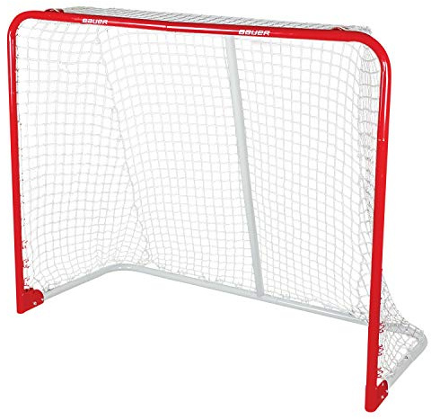 Bauer Performance Cage de But Pliable en Acier 137 x 111,9 cm, Rouge