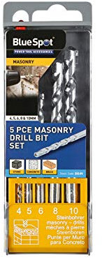 Blue Spot 20149 Masonry Drill Bit Set (5 Pieces)