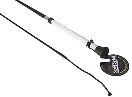 MacTack, Frustino da Dressage Cw26, 99 cm, Nero con Manico Bianco Unisex-Adulto, 39