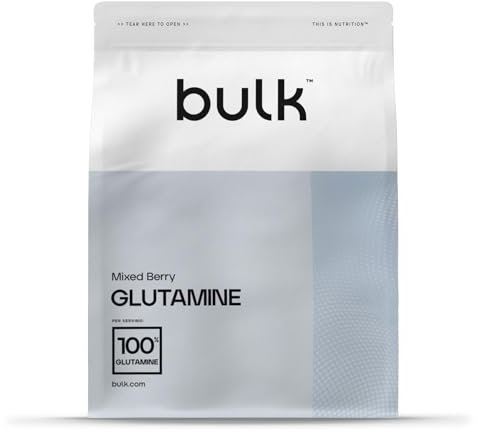 Bulk L-Glutamin Pulver, Aminosäure, Waldbeere, 500 g