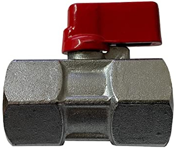 Kippen 5004A - Mini valvola a Sfera in Ottone. Attacco F/F da 1/2