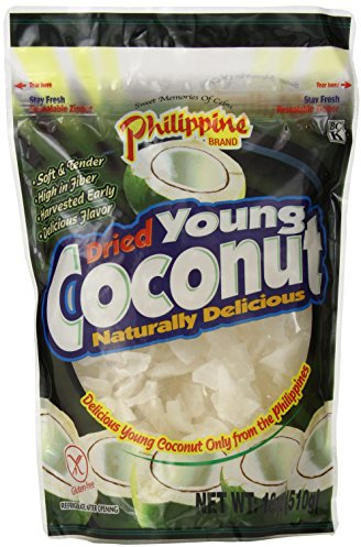 Philippine Brand Dried Young Coconut Snacks, 18 Ounce