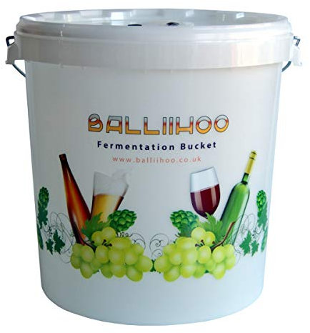 BALLIIHOO 30 Litre Homebrew and Wine Making Fermentation Bucket with LCD Temperature Indicator