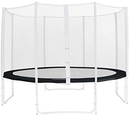 SixBros. Randabdeckung Schwarz für Gartentrampolin 1,85 M - 4,60 M - Ersatzteil Federabdeckung PVC - RA-1958 - Größe 2,45 m 3L