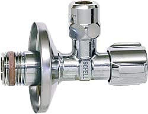 Schell Vanne d'angle DN 15 (1/2) auto-étanche (set : 4 pièces)