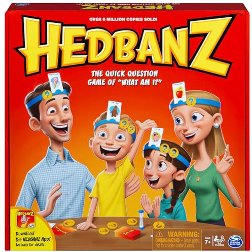 Spin Master Games 6038149 - Hedbanz, Quick Question Family Guessing Game for Kids and Adults (Edition May Vary)