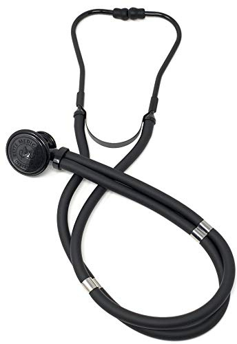 EMI Sprague Rappaport Dual Head Stethoscope - Stealth Black - 112SB
