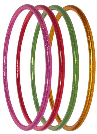 Hoopomania Kinder Hula Hoop Reifen mit Sternen Muster, Ø60cm, Pink