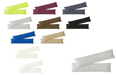 EXKLUSIV HEIMTEXTIL Jersey Kissenbezug 2er Set 40 x 145 cm Silber