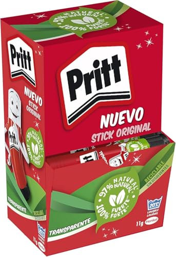 Pritt Barra Adhesiva, pegamento infantil seguro para niños para hacer manualidades, cola universal de adhesión fuerte para estuche escolar y oficina, 15x11 g Pritt Stick
