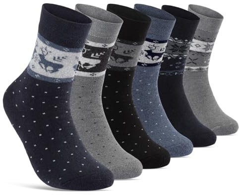 THERMO Socken Damen 39-42 Warme Dicke Wintersocken Damen Baumwolle Frottee 11827 WP (6 Paar 39-42)