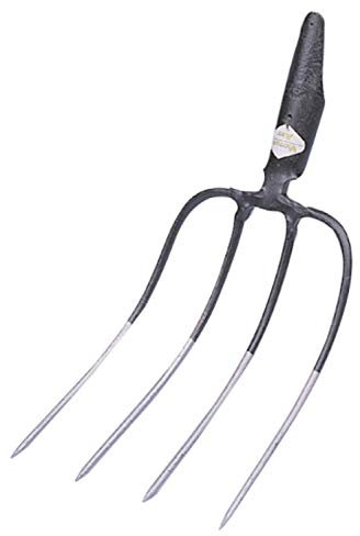 Kerbl Freund Victoria Dunggabel 21111 (ohne Stiel, 4 Zinken, Mistgabel mit Federdülle, Maße 31x23 cm, Heugabel) 3270520