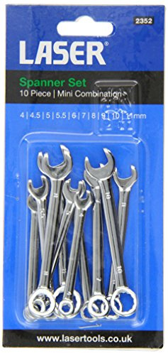 Laser 2352 Mini Combination Spanner Set 10pc