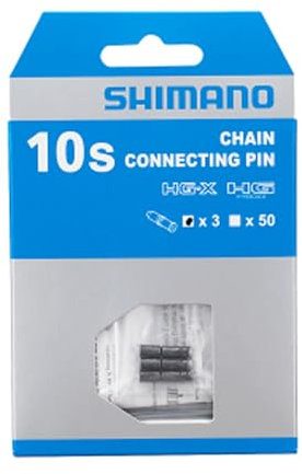 Shimano - Y08X98031 - Kettennieten , 10 Gänge -,Grau - 3 Stück, silbergrau