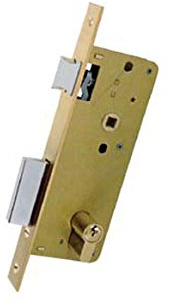 Ezcurra M38881 - Cerradura embutir hierro latonado 4000-45