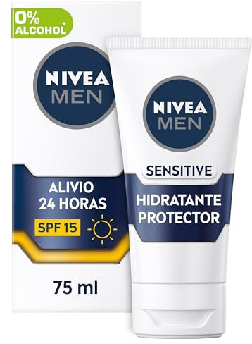 Nivea Crema Idratante, Men Sensitive Protector Idratante, 75 ml