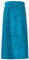 Floringo Luxus Saunakilt/Sauna-Kilt Twin-Star Damen mit Klettverschluss und aufgesetzter Tasche - Petrol