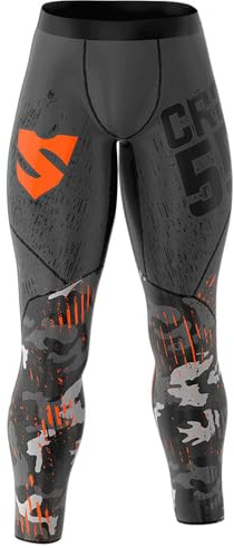 SMMASH Moro Sport Långa Leggings för Män, Herr Kompression Löpning Leggings, Träning sporttights, funktionsunderbyxor, Gym, OCR, Andas och Lätt, Antibakteriellt material, Tillverkad i EU (M)