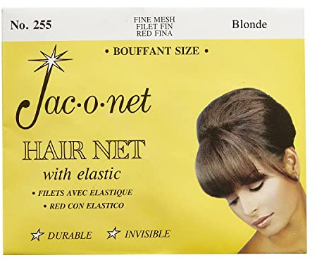Jac-O-Net Tiny Mesh Hair Net-Bouffant/Large Size, Blonde,1 Net Per Pack [Pack of 12]