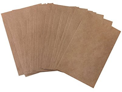 Logbuch-Verlag 100 kleine Papiertüten braun flach 10,5 x 15 cm + 2 cm Lasche - Papier Tüten Flachbeutel Kraftpapier Verpackung für Kleinteile Saatgut