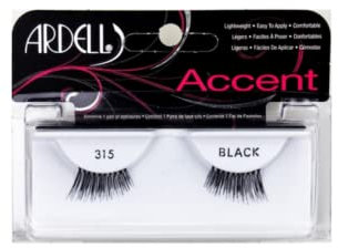 ARDELL Accent, Pestañas Postizas 315 Black, Ligeras - Fáciles de Aplicar - Cómodas, Contiene 1 Par de Pestañas - 1 Set