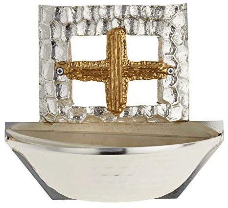 Holyart Acquasantiera Croce Quadrata