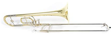 Roy Benson Kinder Bb/C-Posaune TT-220 (8 Messing Schallstück, 12,7 - 13,34 mm Doppelbohrung, Neusilber Außenzug, hartverchromten Neusilber Innenzügen, mit ergonomischen Features)