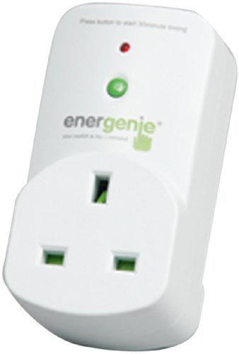 Energenie 30 Minute Rundown Timer Plug - Automatic Appliance Safety Switch Off - White