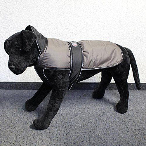 Wallace & Jones | Hundemantel Eisbär - Perfect Coat Grau-Schwarz Rückenlänge ca. 25cm