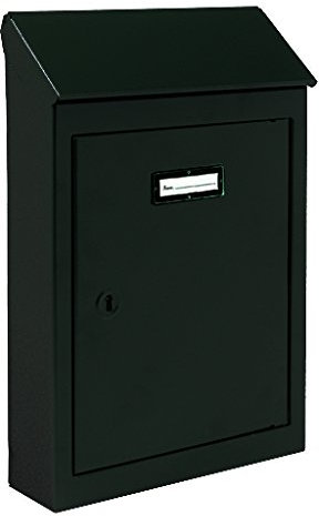 Boîte aux lettres en tôle Noir 20 x 6 x 30 cm