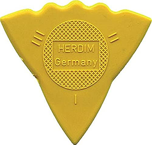 Herdim Plektrum - 3 Stärken - 12er Pack - Farbe: Gelb, 661102