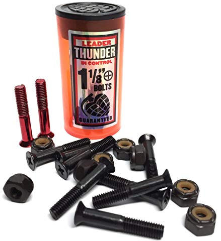Thunder Hardware 1 1/8 in Phillips Skateboard RED Bolts