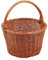 Backideen Einkaufskorb rund, braun, Øo 40cm x Øu 29cm x H 24cm