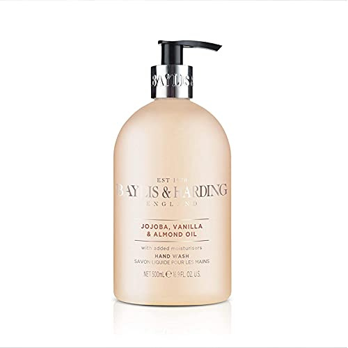 Baylis & Harding Jojoba, Vanilla & Almond Oil Hand Wash, 500 ml (Pack of 1) - Vegan Friendly